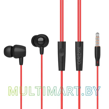 Наушники Celebrat FLY-1 (черный/красный)